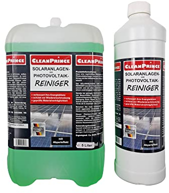 6 Liter Solaranlagenreiniger Solar Reiniger Solaranlage Photovoltaik Anlage Reinigungsmittel in 1 Liter Flaschen Solaranlagenreiniger Solaranlagenreinigungsmittel Solarzellen Solarthermie Photovoltaikanlagenreinigungsmittel Solardach Solardächer Reinigungsmittel