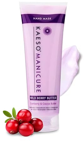 Kaeso Beauty Mascarilla de Manos Bayas Silvestres 250ml - Hidratación Intensa con Manteca de Cacao, Algodón y Arándano - Nutre, Repara y Suaviza - Piel Flexible y Revitalizada - Fórmula Antiedad