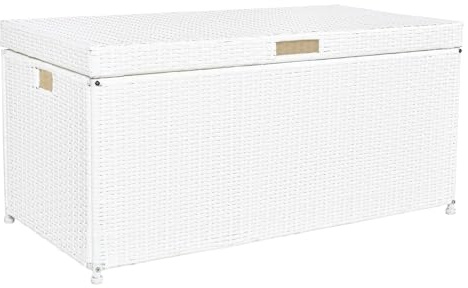 Baule in resina Jeco vimini White