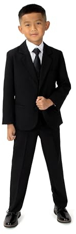Spring Notion Boys' Formal Black Dress Suit Set 8