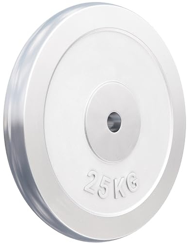 GORILLA SPORTS® Viktskivor - Enkel/Set, 1,25 kg, 2 kg, 2,5 kg, 5 kg, 10 kg, 15 kg, 20 kg, 25 kg, 27,5 kg, 30 kg Vikter, 30/31 mm hål, gjorda av viktskivor i krom