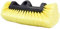 CARCAREZ Cabezal de Cepillo para Lavar Coche, 25,4 cm. cerdas Suaves para Limpieza, Lavado Exterior, Color Amarillo