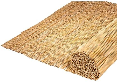 Nature Brise-Vue Bambou Paravent Clôture 1x5 m Occultant Rouleau Jardin Patio