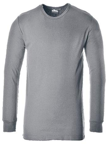 Portwest B123 Camiseta Térmica Aislante de Manga Larga Gris, 3X-Grande