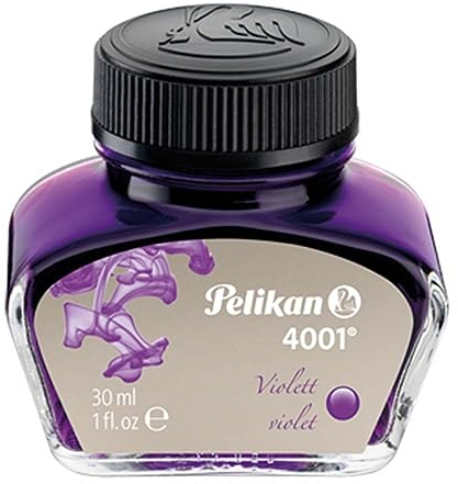 Pelikan 311886 Inchiostro Stilografico 4001, Flacone Di Vetro Da 30 Ml, Colore Viola