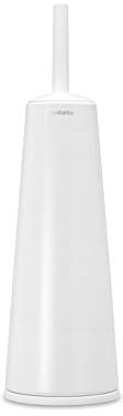 Brabantia Renew Collection Escobilla de baño con Soporte, Acero Inoxidable, Blanco