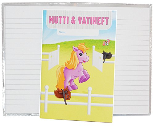 alles-meine.de GmbH Muttiheft/Oktavheft - Pony - liniert - Oktavheft - klein A6 - Pferdchen auch als Aufgabenheft Vatiheft Pferd Pferde - Kindergarten Kinder/Kita - Kinde..