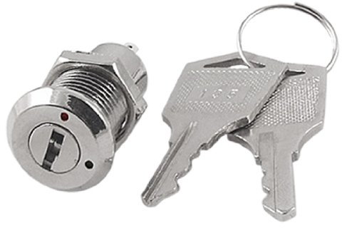 Sourcingmap 1Pcs Electric 2 Positions ON Off Metal Key Lock Switch w Keys