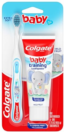 Colgate Baby Toothbrush and Training Toothpaste Bundle