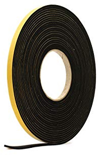 RS® Neoprene Rubber Self Adhesive Sponge Strip 10mm (W) x 4mm (T) x 10m (L) | For Sealing, Weather Strip, Cushioning, Noise Reduction, Anti vibration, Anti slip, Gaskets, Commercial, Industrial & DIY