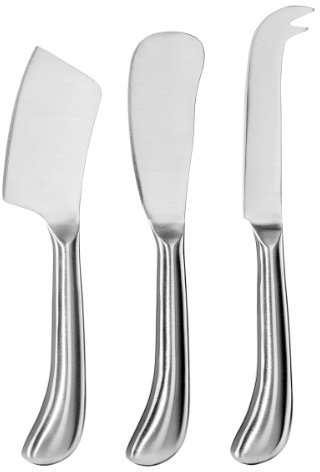 Oggi 7543 Stainless Steel 3-Piece Cheese Knife Set