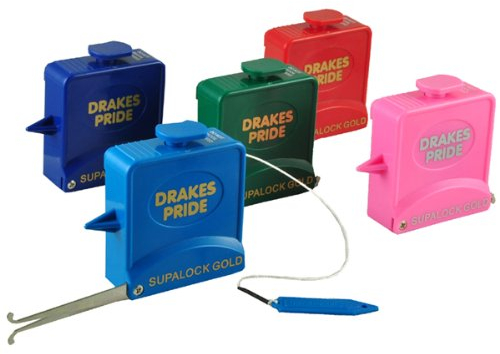 Drakes Pride Supalock Gold 9ft String Bowls Measure plus Calipers