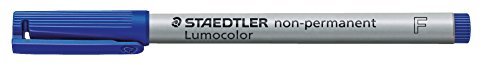 Staedtler 316-3 - Folienstift Lumocolor, F-Spitze, non-permanent, blau