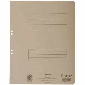 Exacompta Ösenhefter Forever A4 1/1 Vorderdeckel kaufm. Heftung grau