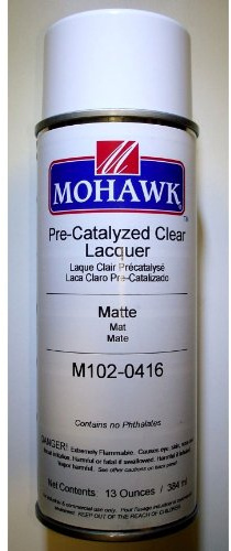 Mohawk Pre-Catalyzed Clear Lacquer, Matte Finish, M102-0416, 13 oz