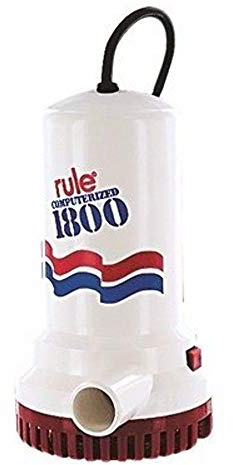 Rule A53S-24 Marine Rule 1800 Submersible Sump/Utility Pump with 24-Foot Cord (1800-GPH, 110-Volt)