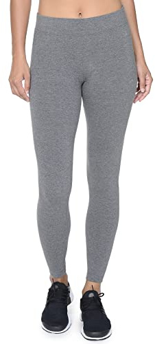 Danskin Women's Essentials Ankle Legging, Charcoal Heather, X-Large