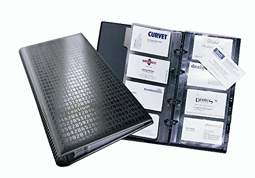 Durable Visitenkartenringbuch Visifix centium, 200 Karten 90 x 57 mm, 145 x 47 x 255 mm, schwarz, 240301