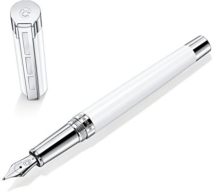 STAEDTLER Initium Resina Füllhalter, weißes Edelharz, M, Made in Germany, mit edler Geschenkverpackung, 9PB110M