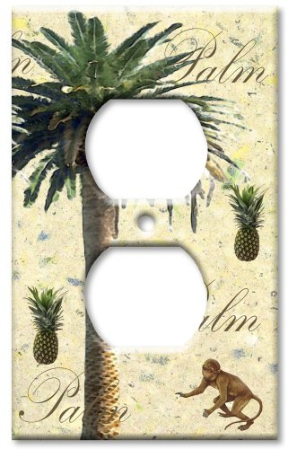 Art Plates - Palm Tree Switch Plate - Outlet Cover