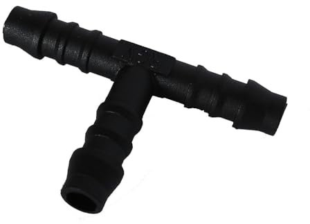 2 Hose Tube Pipe 3-Way T-Piece Splitter Connector 10mm - FREE FIRST CLASS UK POSTAGE!
