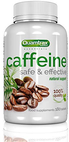 Quamtrax Nutrition - Cafeína - 180 cápsulas - Extracto natural, energía sostenida y concentración mejorada