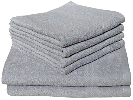 Dyckhoff Planet Duschtuch Silber Größe 70x140 cm 100% Baumwolle 450g/m²