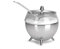 Alessi Käsedose/Butterkühler, Edelstahl & Glas, Modern, Silber, 0,2 Liter, Dishwasher-Safe