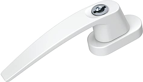 BASI Poignée de fenêtre verrouillable avec 2 clés blanc