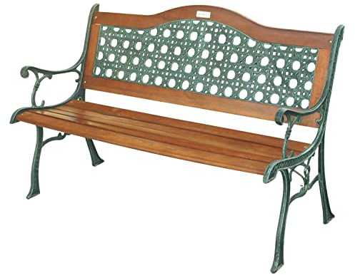 PANCHINA IN GHISA RATTAN ARC.