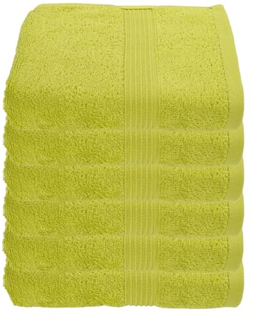 Julie Julsen 6er Pack Handtuch 29 Farben erhältlich weich und saugstark 500gsm Öko Tex 50 x 100 cm Limette B-Ware