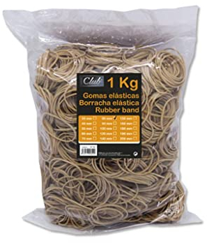 Bismark 152110 - Bolsa con gomas elásticas de 8 cm, 1 kg