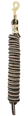 Weaver Leather Poly Lead Rope, Black/Tan/Wheat, Small