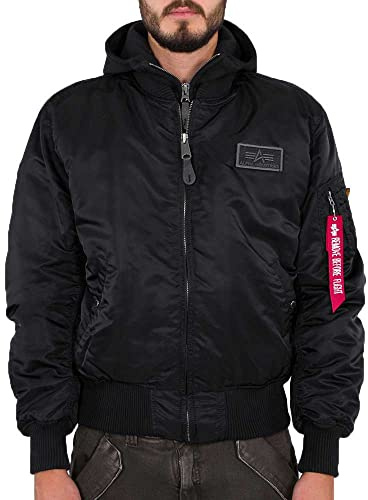 Alpha Industries MA-1 D-Tec Bomber Jacket per Uomo Black/Black