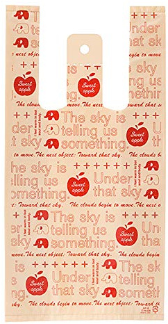 HEADS AP-S Handbag, Shopping Bags, Apple, Elephant, S, 100 Pieces