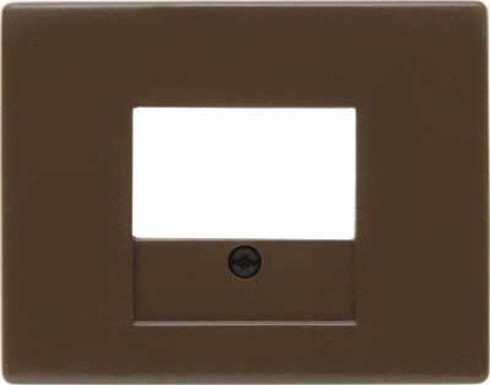 Hager arsys – Piastra centrale presa TAE con Rotulo plastico Marron