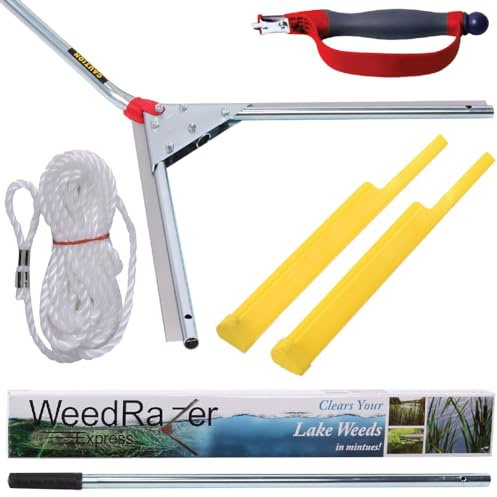 Weed Razer Express - Cortador de malas hierbas acuático para lagos, estanques y playas