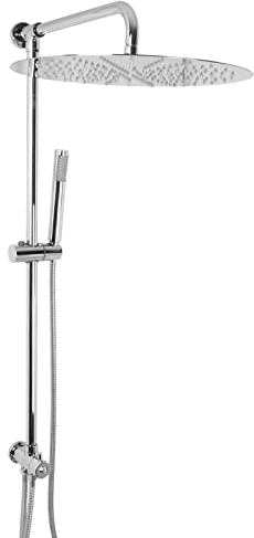 Welfenstein Regendusche Aufputz-Set 2Q-ER40 XXL Regenbrause rund 40cm Duschsystem