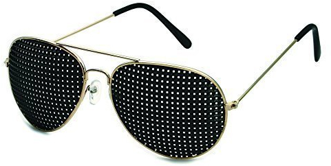 VANLO Metall-Rasterbrille 420-PGP, quadratischer Raster