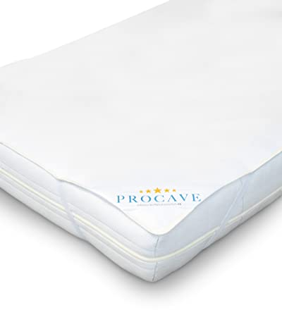 PROCAVE Matratzenschoner wasserdicht - Matratzenbezug - Inkontinenzunterlage - atmungsaktive Matratzenauflage - Matratzenschutz mit Anti-Milben Schutz - Made in Germany - 60 x 120 cm