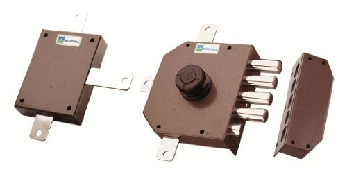 Serratura Quintuplice Art. 651 Con Mezzo Giro. Pompa-Cilindro Ø 34 Mm Con Lunghezza Esterna Mm 50. Apertura Interna Con Pomolo, Corsa Chiavistelli Mm 40, Corsa Aste Mm 17, Pompa Singola Esterna. Fornita Di Aste Verticali (96143). Finitura: Verniciata.