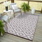 Green Decore Lightweight Indoor Reversible Plastic Rug Nirvana White-3x5 ft (90 x 150cm) Wendbarer Outdoor-Teppich aus Kunststoff, Taupe/Weiß, 90 x 150 cm