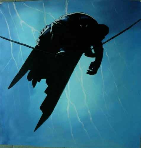 Batman TDK Peinture à l'huile 28 x 28 peinte à la main pièce d'art, Ceci n'est pas une giclée, Poster ou Imprimé sur toile. Il s'agit d'une superbe restitution d'un Objet d'art classique. Expression et de texture sont Evident et c'est moins une Masse produite Poster et plus encore une œuvre d'art. encadré, mais sur toile Alone est également disponible. 