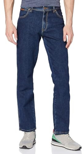Wrangler Herren Texas Straight Jeans, Darkstone Blue, 40W / 32L EU