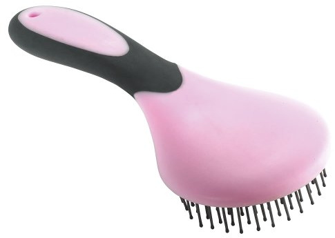 Brosse à crinière - rose/gris