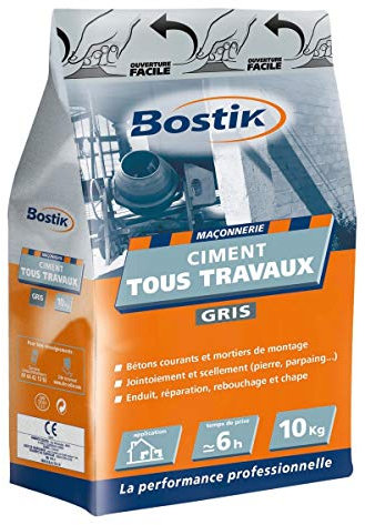 Ciment Gris Tous Travaux 10 kg Bostik
