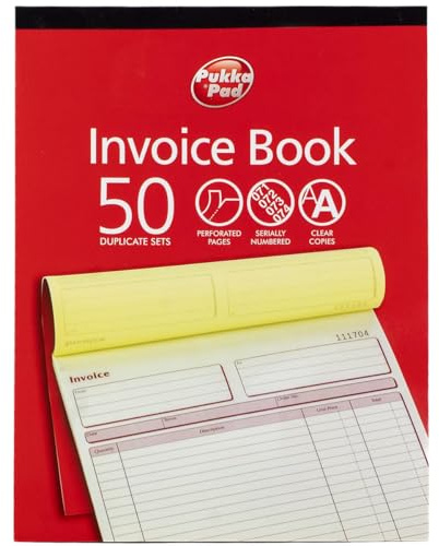 DU8142 PUKKA INVOICE BOOK Pack 5