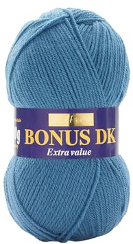 Hayfield Bonus DK dubbelstickning, denim (994), 100g av Sirdar