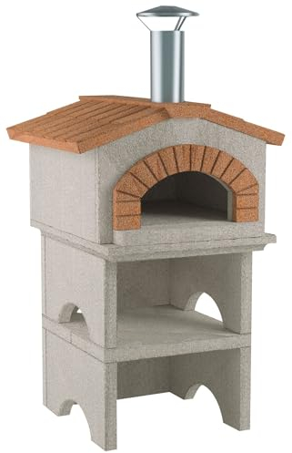 Oem Systems - Horno de leña tipo caseta, modelo Casa Mía, F2010, 95 x 103 x 190 cm, peso: 650 kg