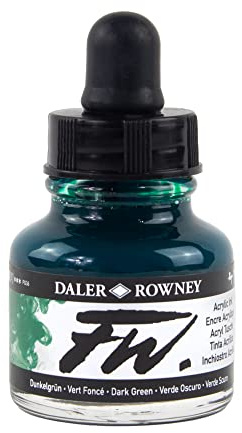 Daler-Rowney FW Acrylic Artists Ink, 1 oz, Dark Green (160029326)